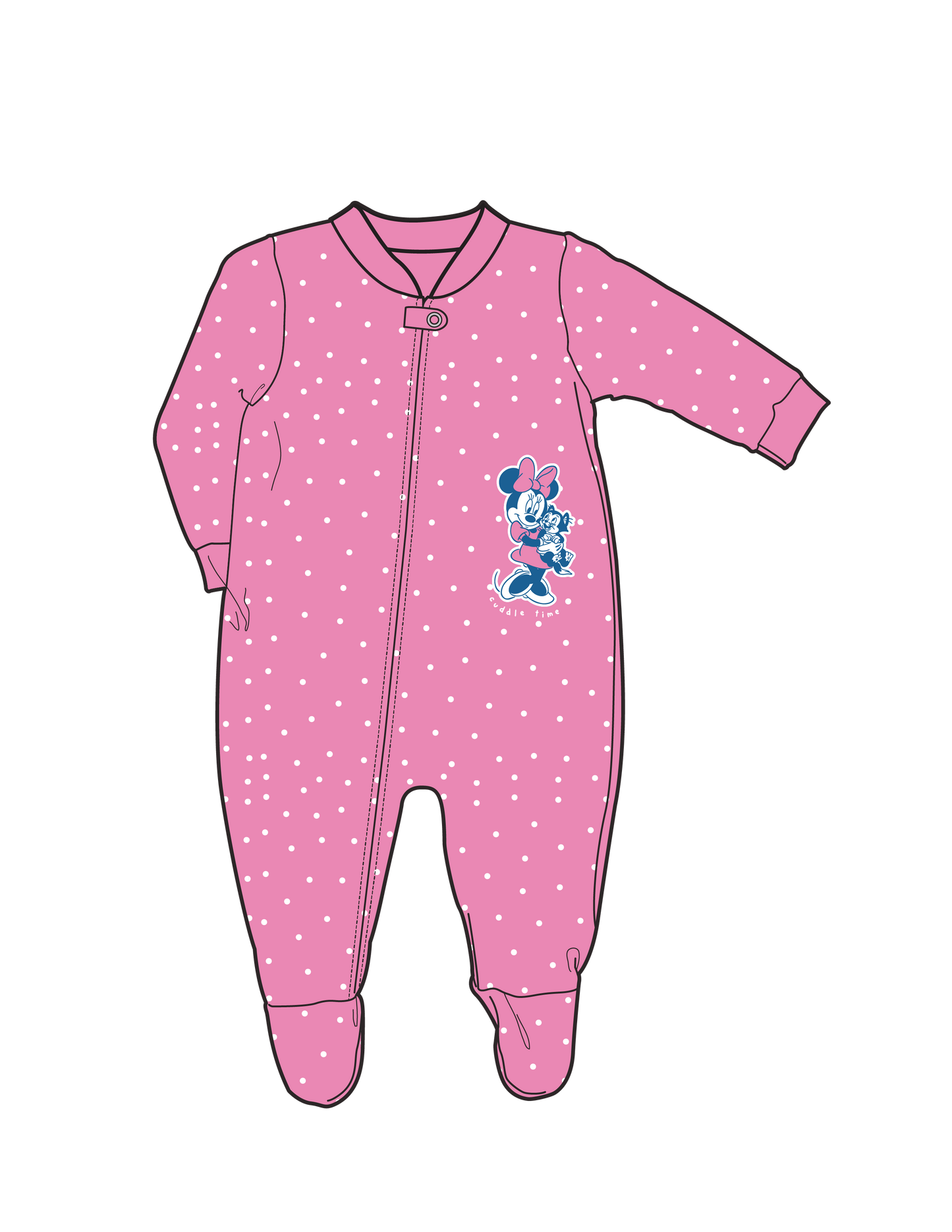 Pijama bebe niña Cuddle minnie St Jacks 0080078602