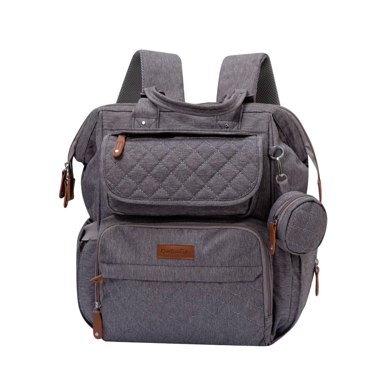 Pañalera gris Cutebabies bebe niña niño