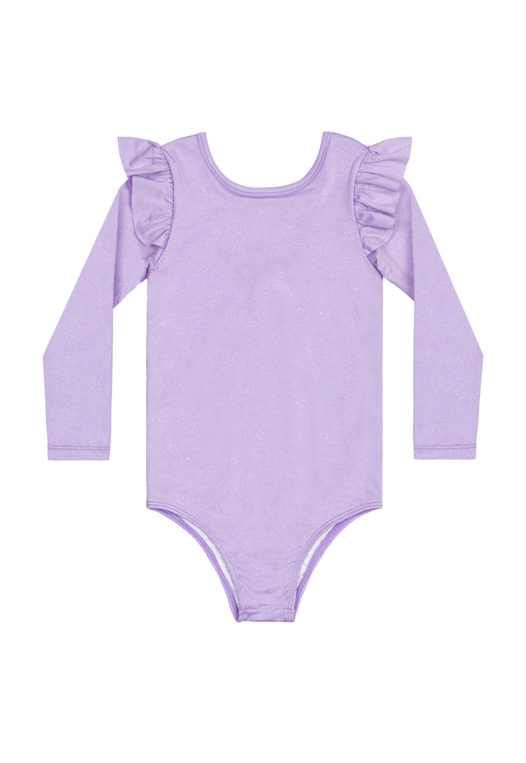 Traje de baño morado niña una pieza manga larga 34012-GLI012