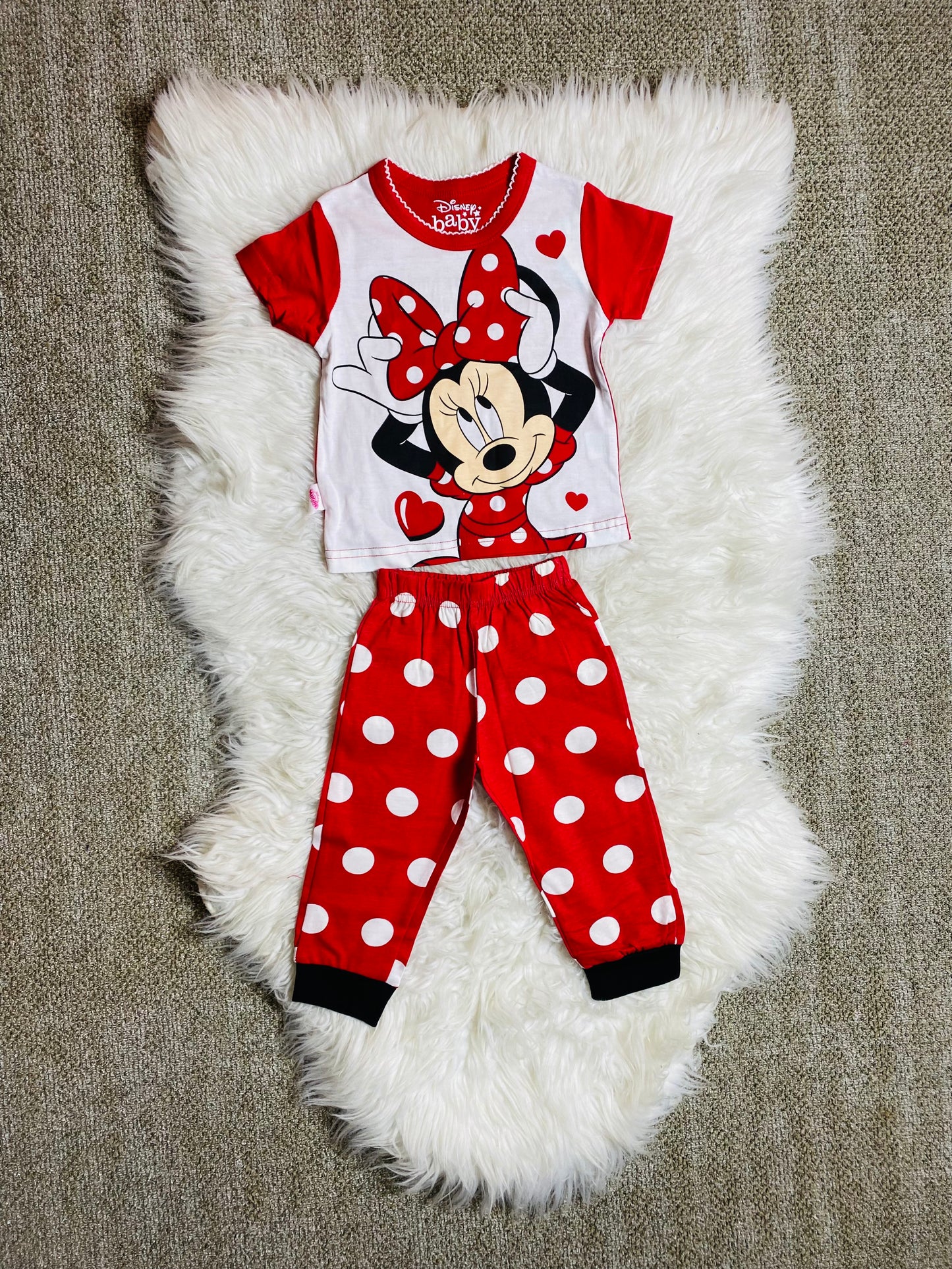Set 2 Piezas pijama roja Minnie Disney D3 MI 651B promo 2x1000