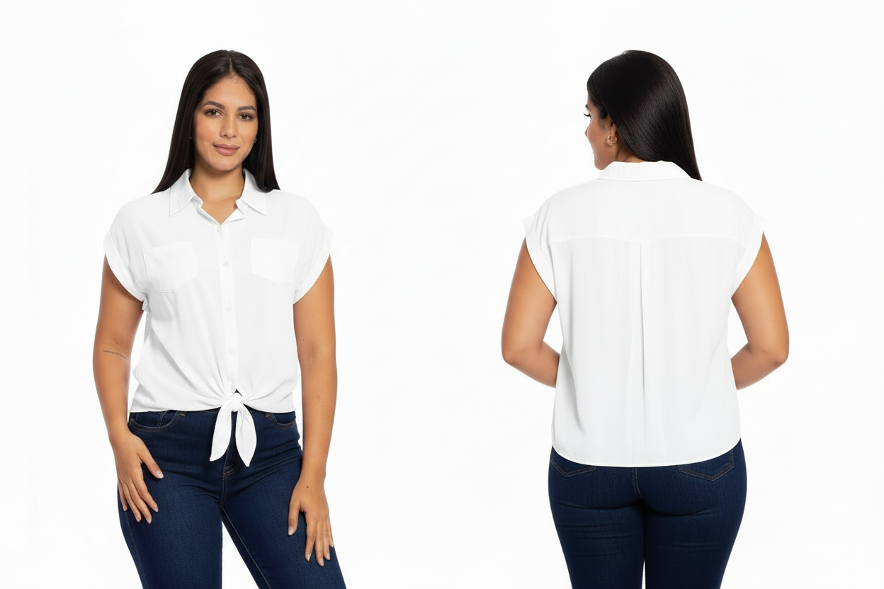 Camisa dama mujer blanco Chic mi CTD1014-6 490390