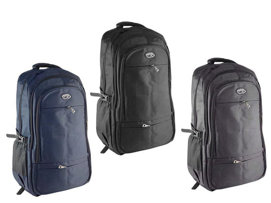 Mochila grande de viaje Azul-Negro-gris 64x37x21 061-1437638