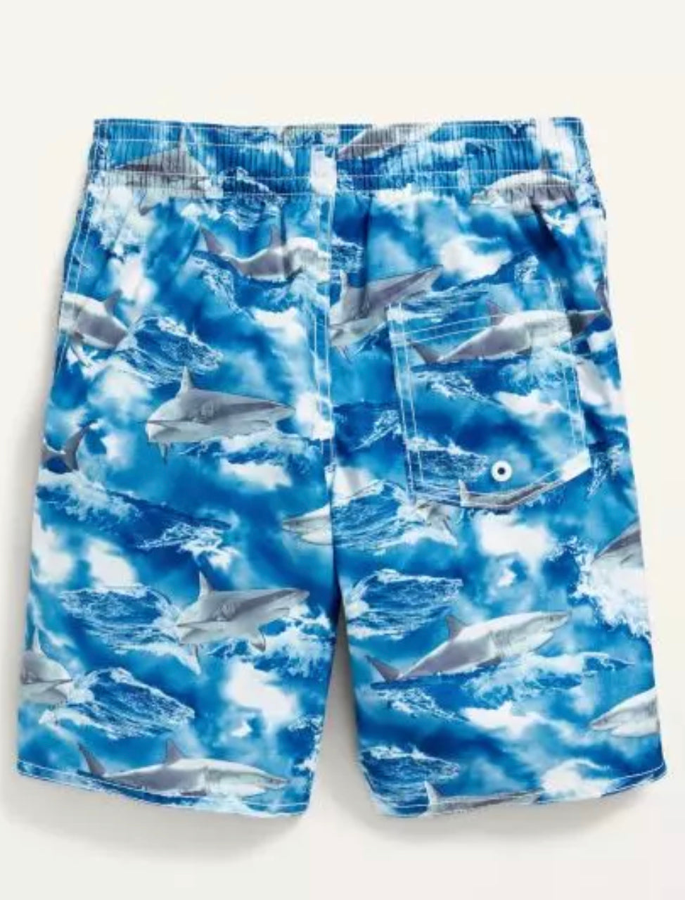 Calzoneta Short traje de baño azul tiburones old navy niño