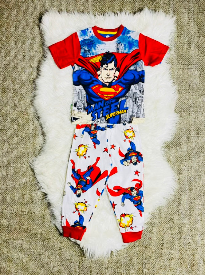 Set 2 piezas pijama superman niño C3-SM-235N 490445