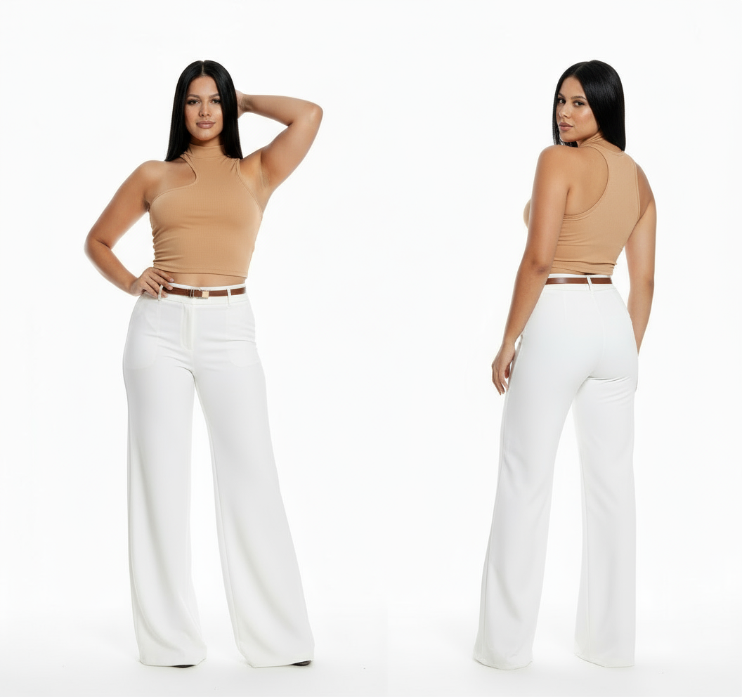 Camisa dama blusa nude beige CTD1170-8 290190