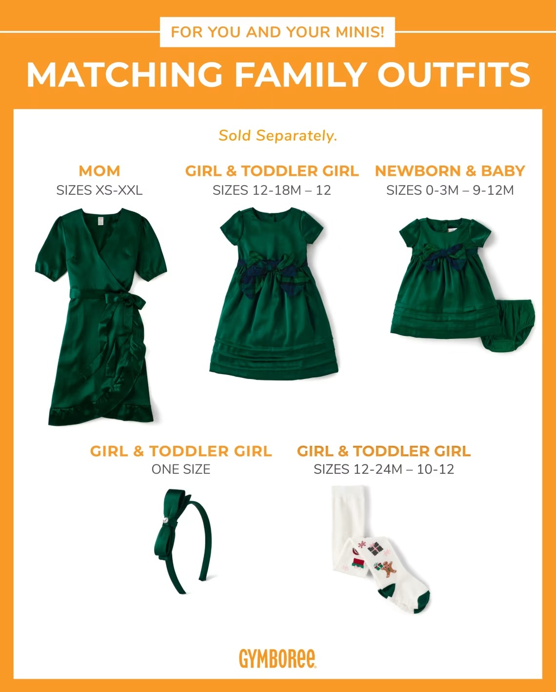 Vestido verde chongo Gymboree 18m a 10 años 23649008