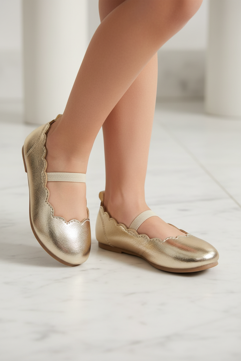 Zapatillas doradas Carters niña