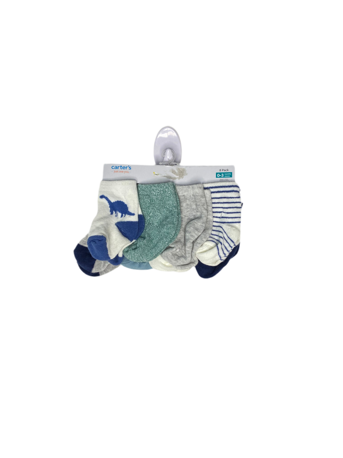 Set 8 pares calcetines bebe niño Carters