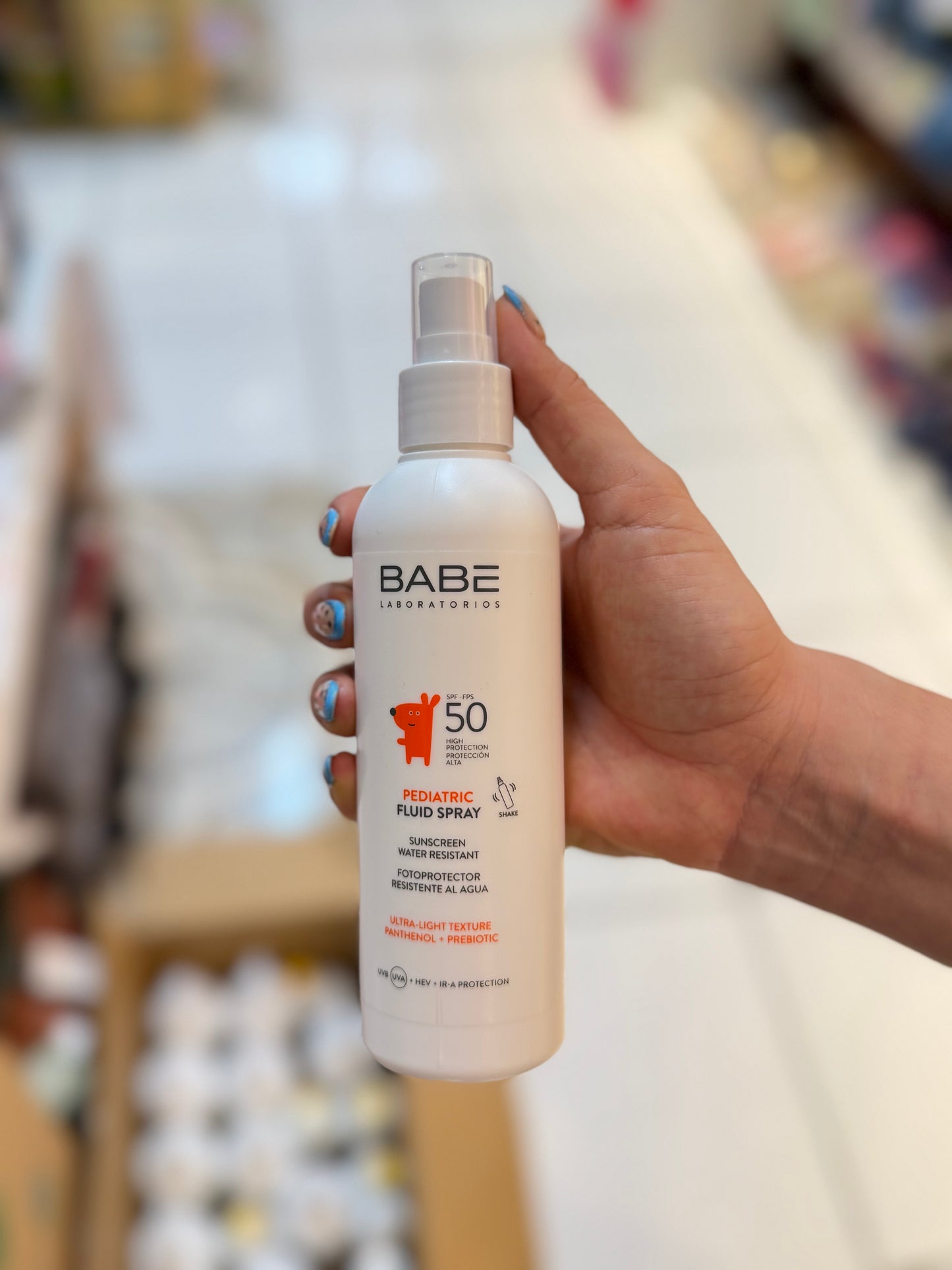 Spray Pediatrico Babe fluido corporal bloqueador solar 200 ml bebe niño bebe niña BABE00146