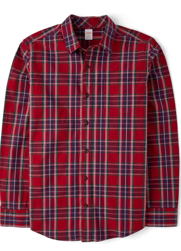 Camisa Gymboree cuadros rojos niño formal