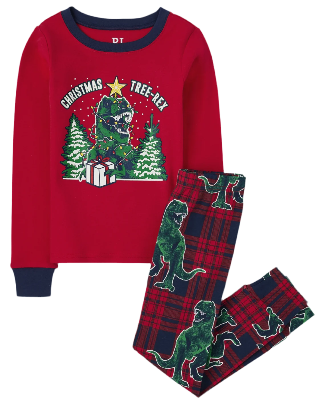Set 2 piezas pijamas Childrens Place niño navidad 74841584
