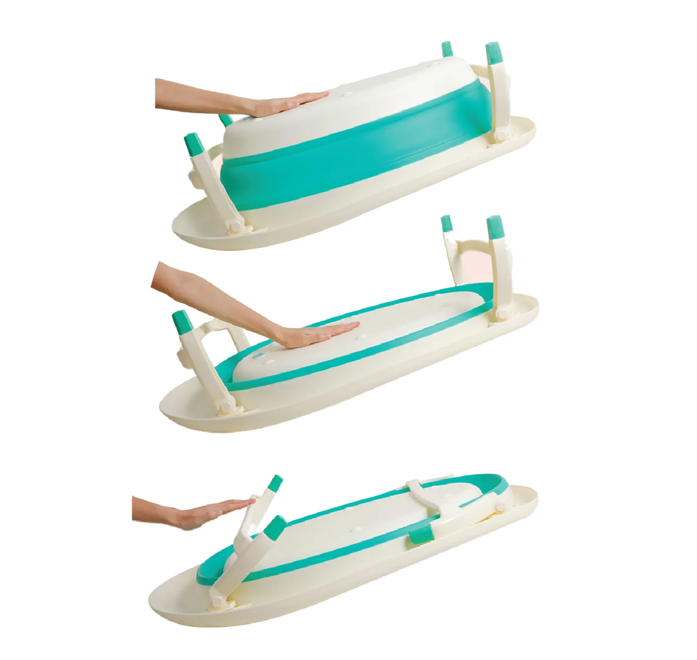 Bañera plegable azul bebe niño Cutebabies