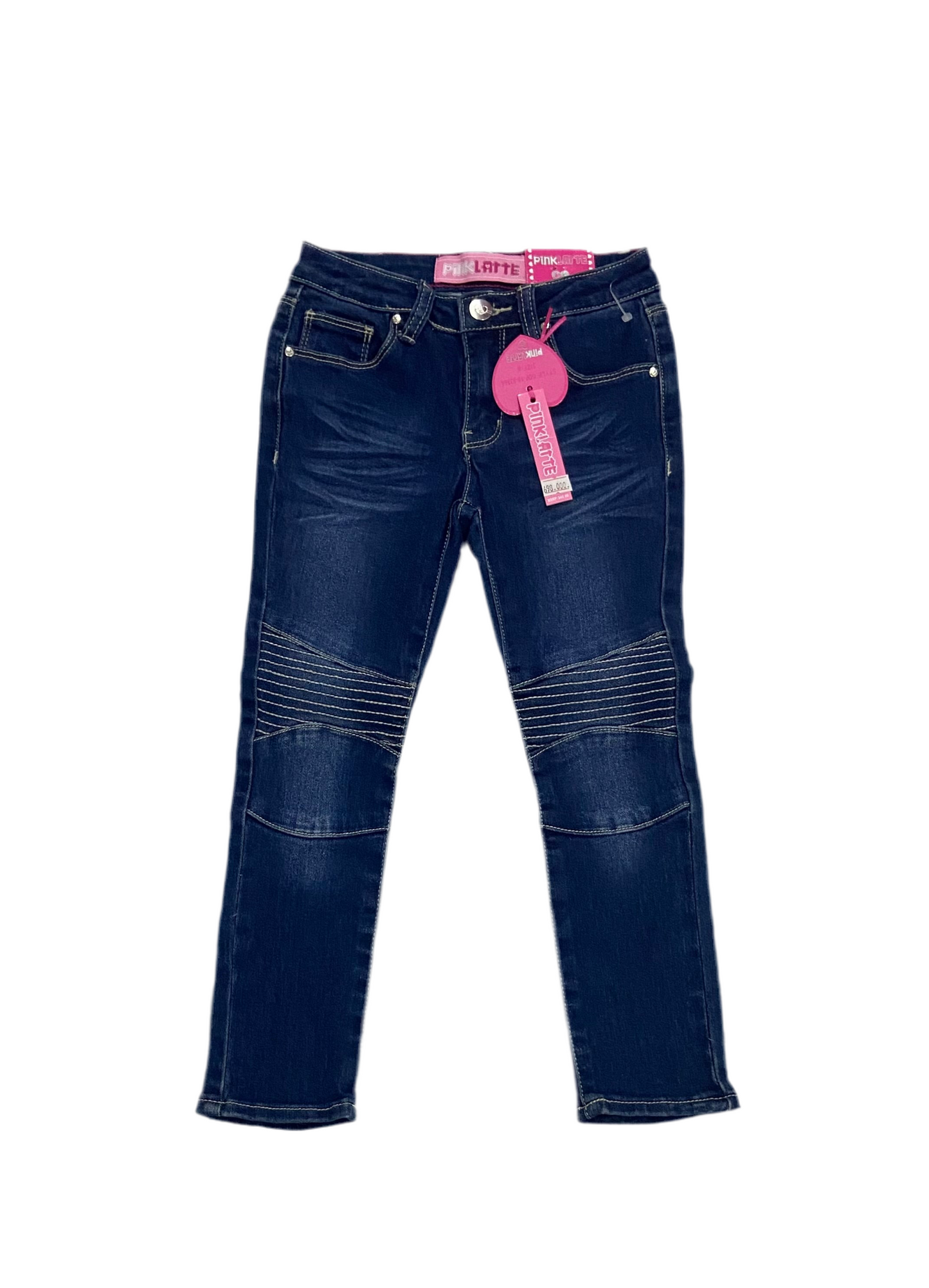 Pantalón Jeans azul pink niña