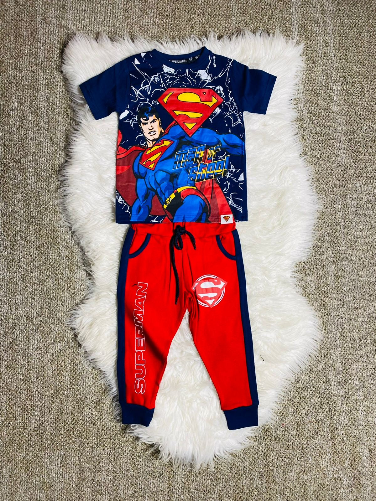 Set conjunto 2 piezas superman camisa azul niño C9-SM-1056N 490445