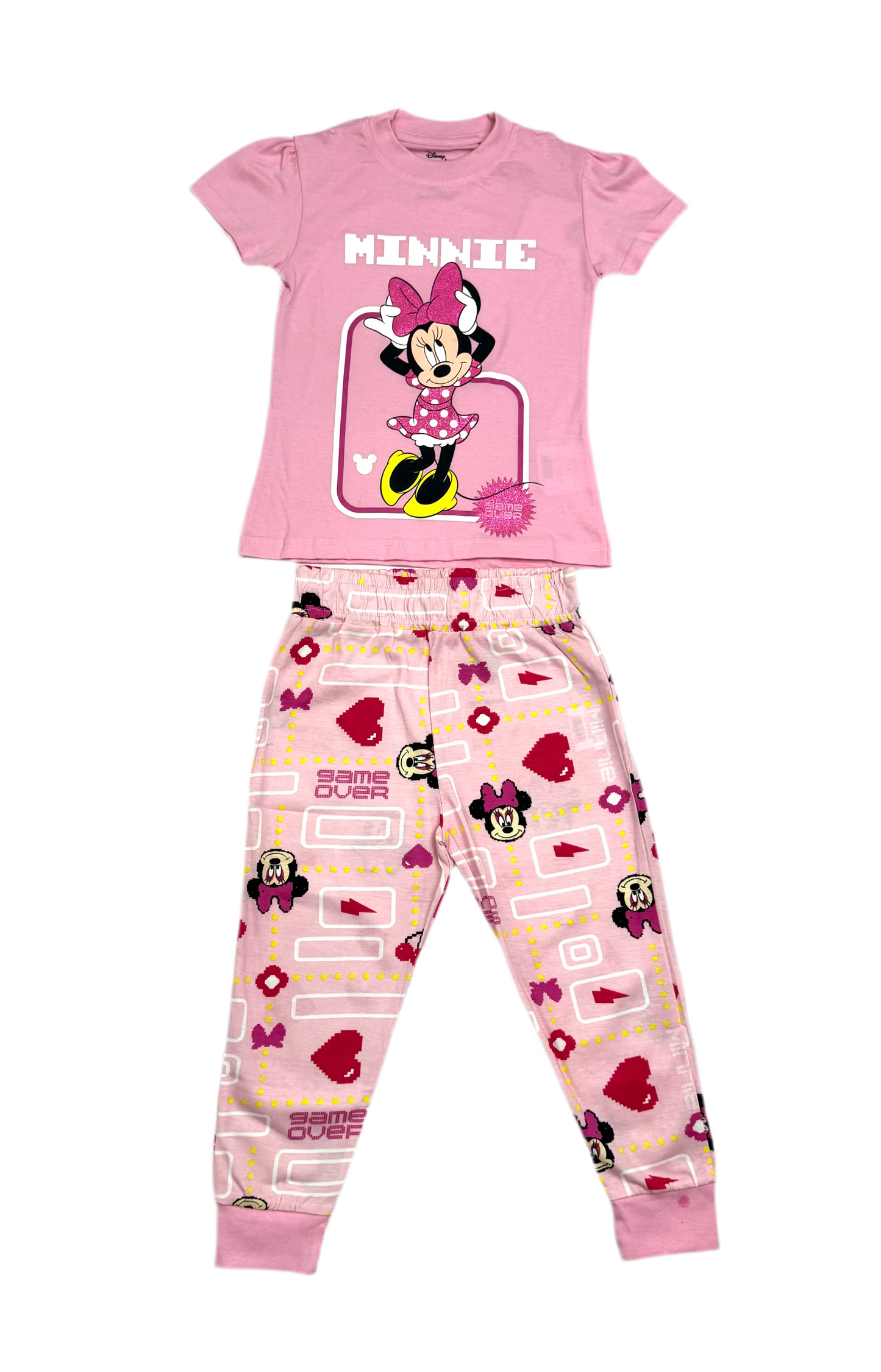 Pijama camisa rosado claro pantalon rosado claro Minnie Disney MM-2570