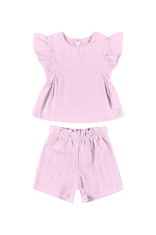 Set 2 piezas bebe niña rosado quimby 34130-132802