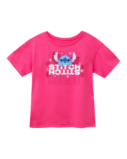 Camisa blusa stitch rosada St Jacks niña 2030199202