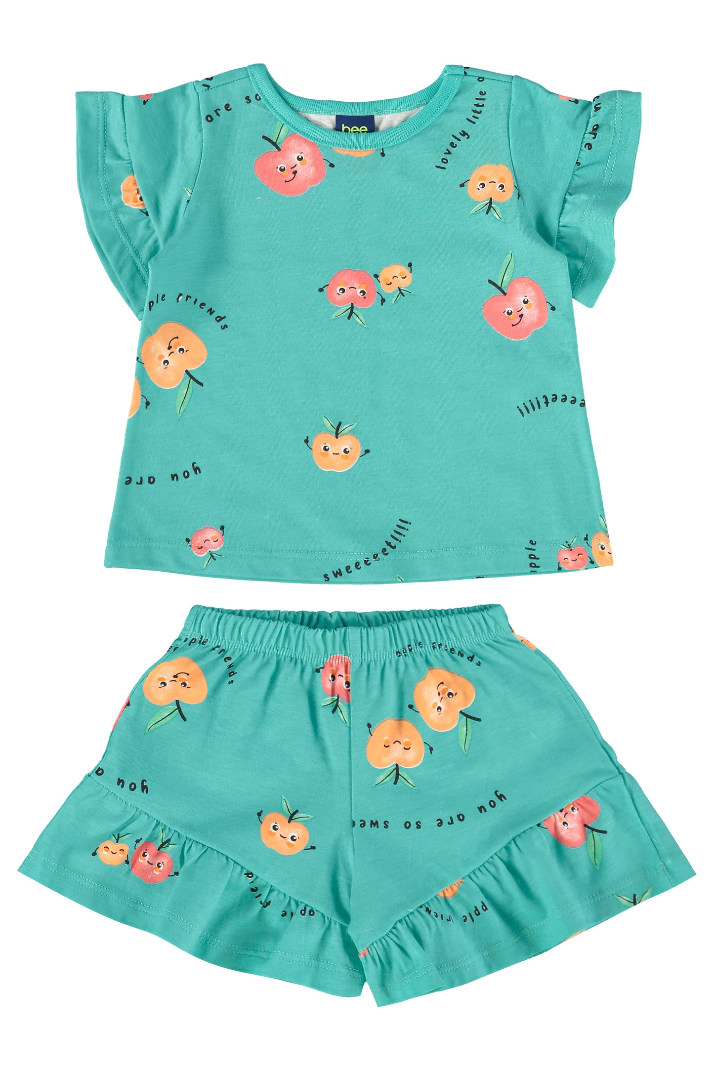 Set 2 piezas bebe niña color azul claro Bee loop 17984 - AB2191