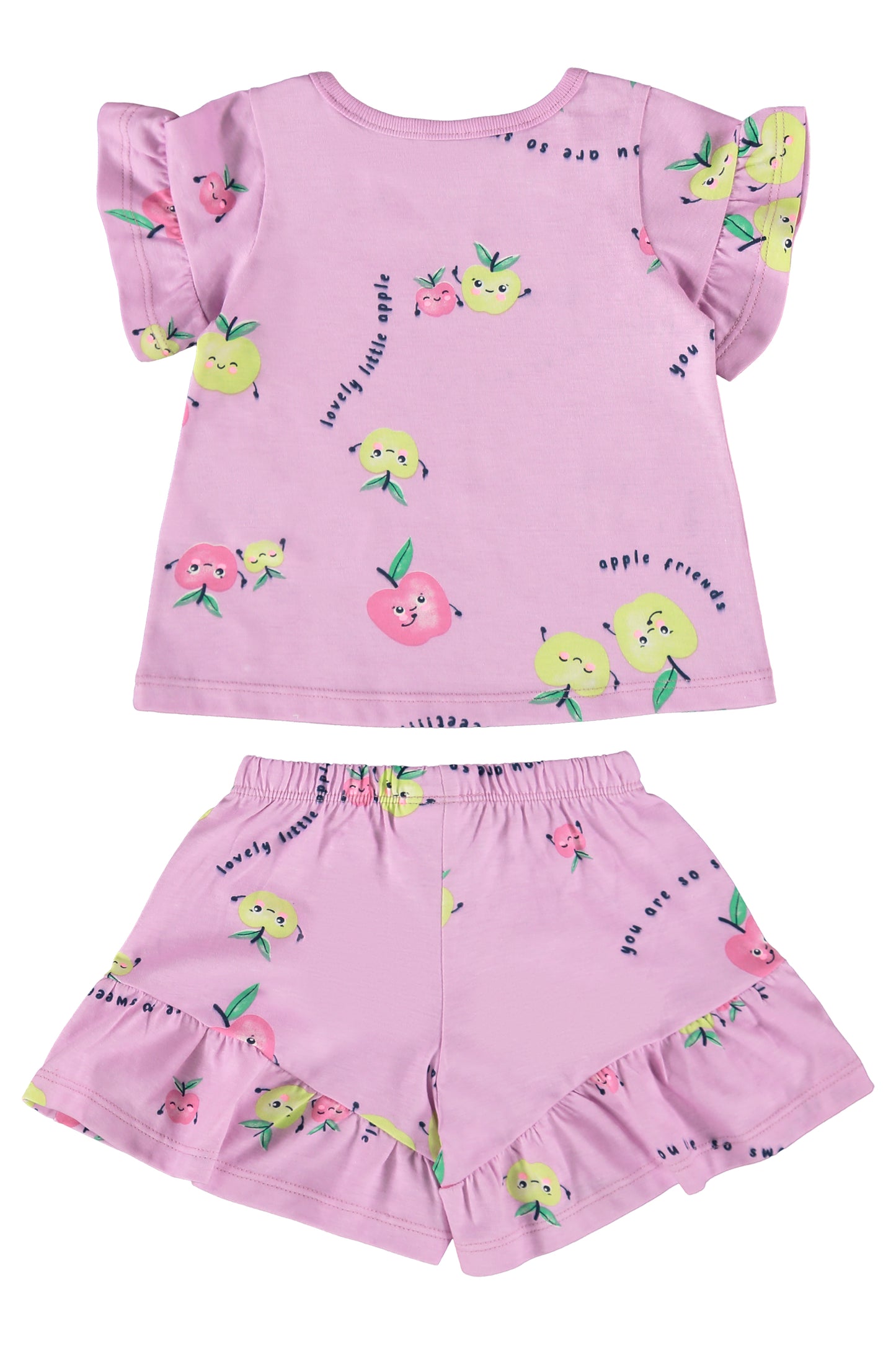 Set 2 piezas bebe niña color morado lila Bee loop niña 17984 - AB2192