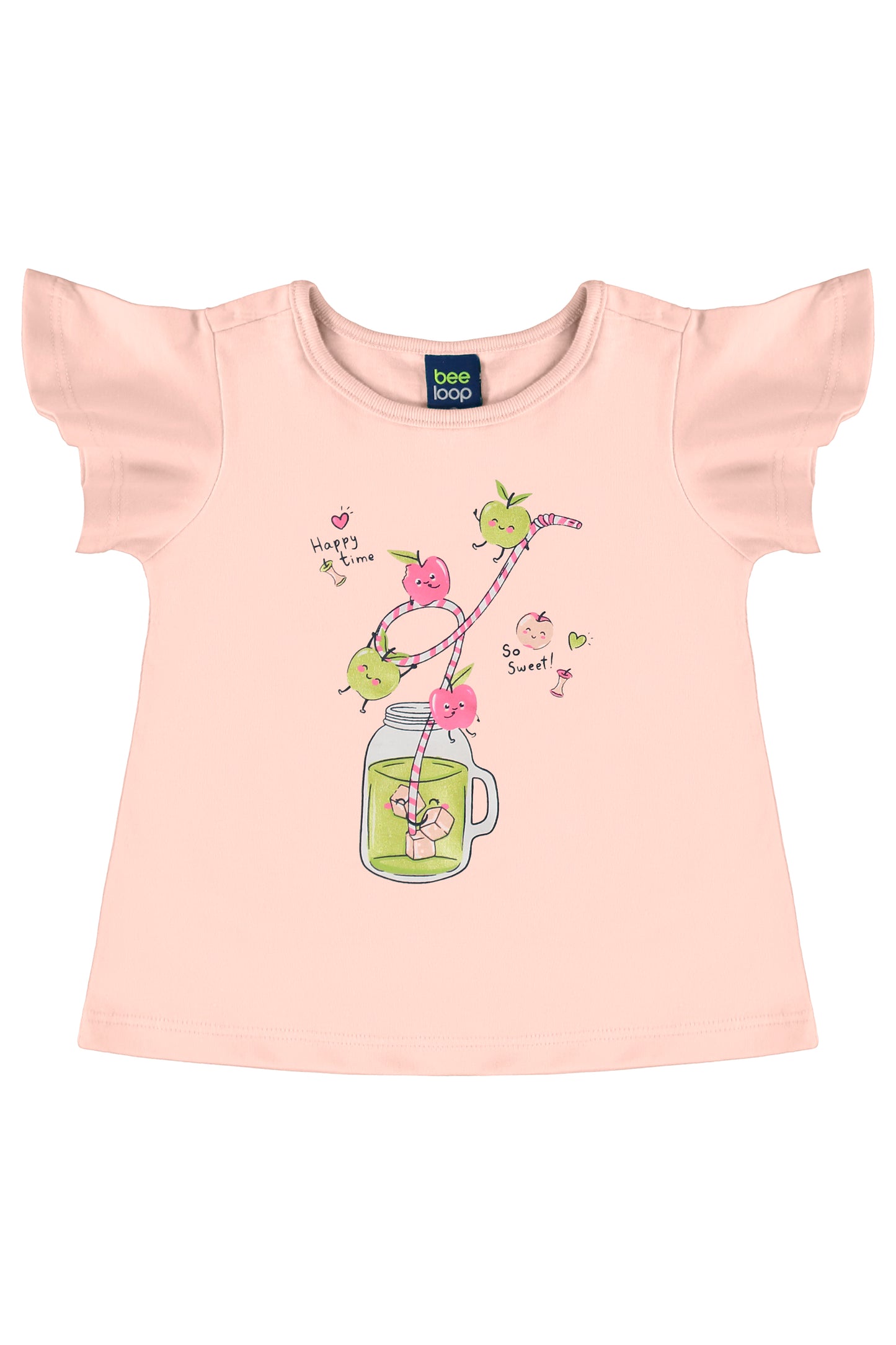 Set 2 piezas bebe niña color rosado Bee loop 17986 - 131406