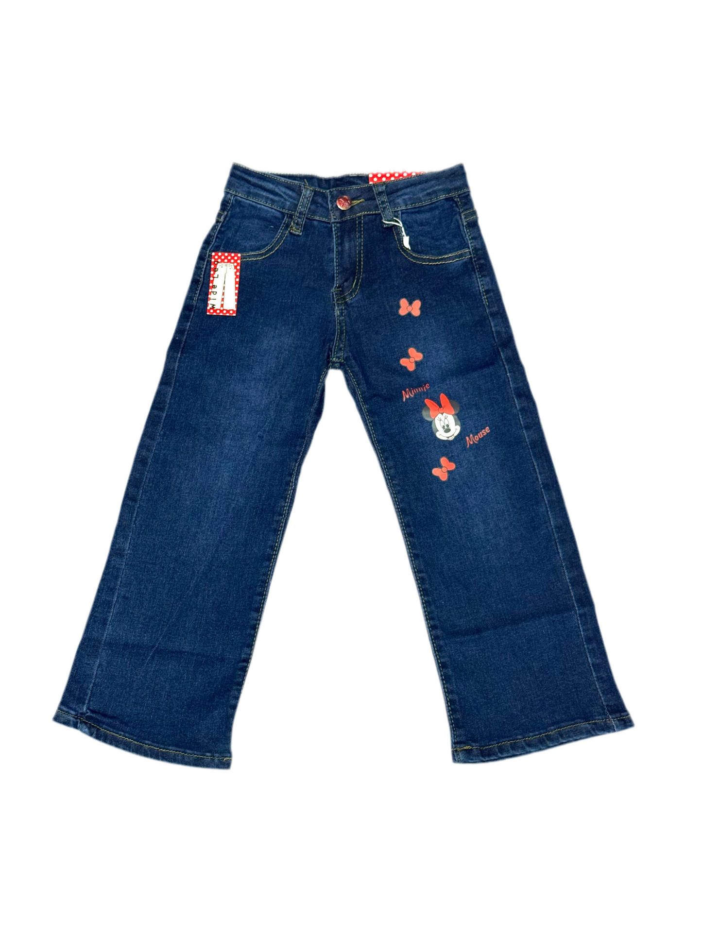 Pantalon jeans ancho azul oscuro minnie Disney MM-2538