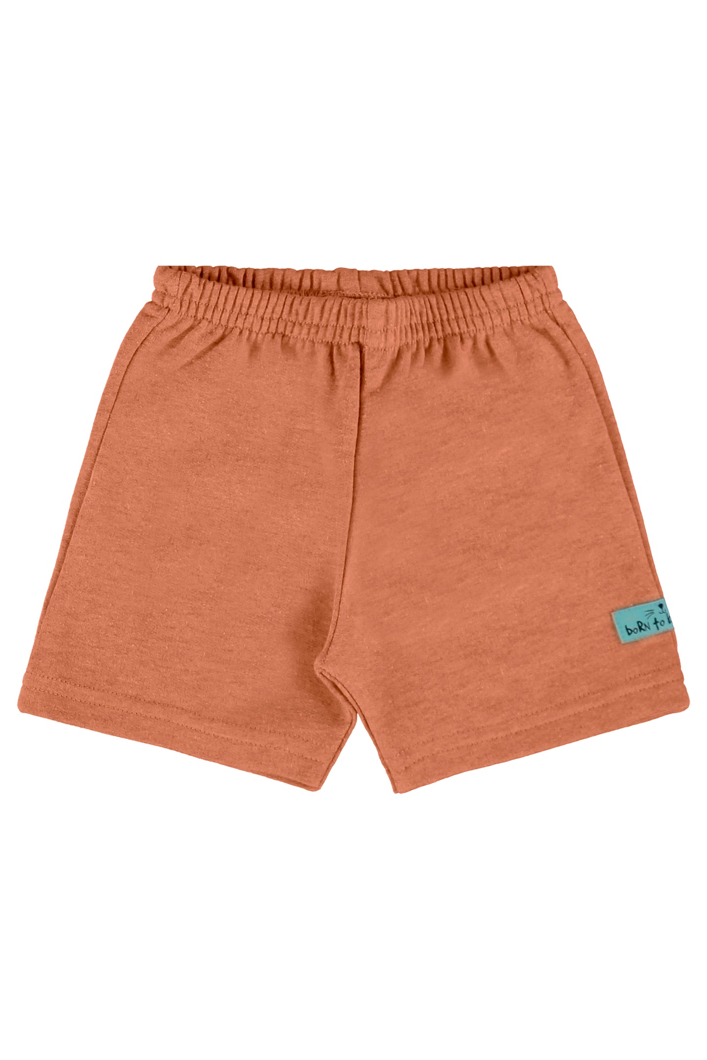 Conjunto camisa azul short cafe Bee loop 18002 - 155218