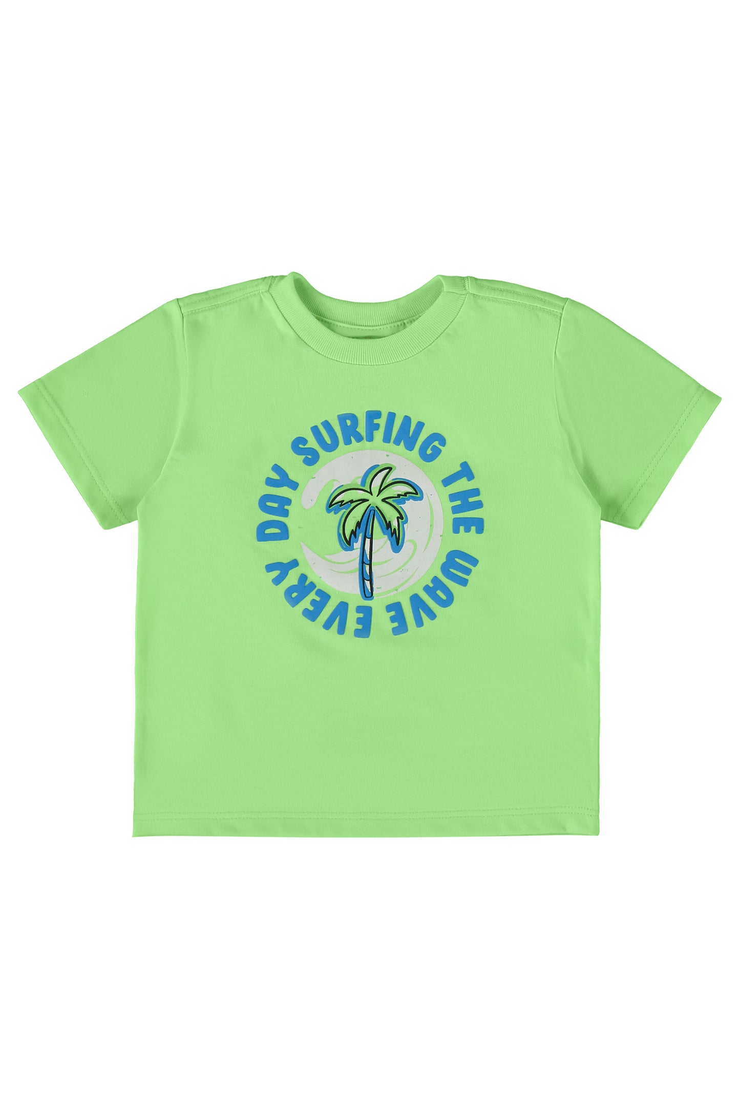 Set bebe niño Conjunto camisa verde short gris Bee loop 18003 - 020225