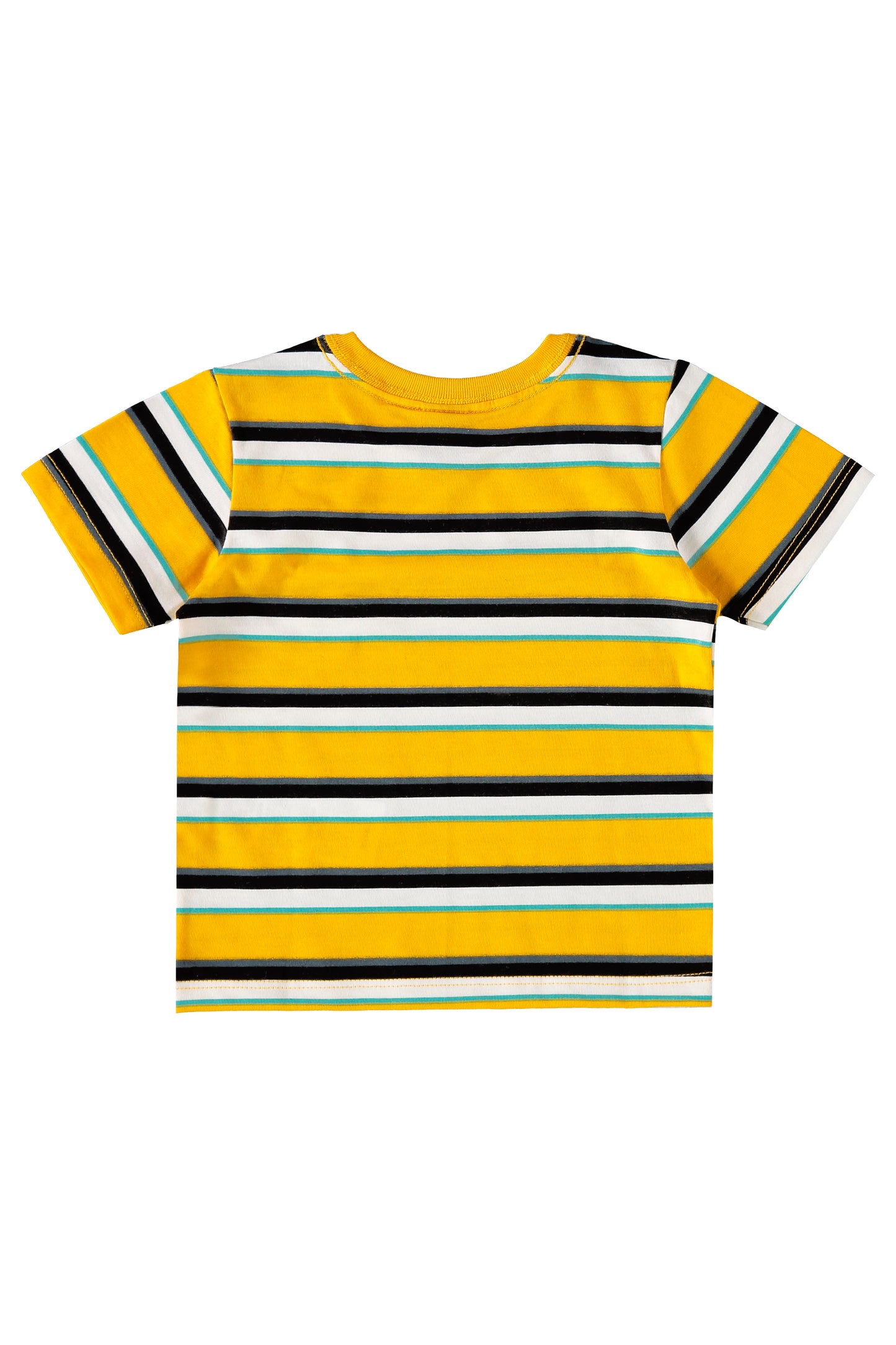 Set bebe niño Conjunto camisa amarilla rayada short negro Bee loop 18006 - LIS626