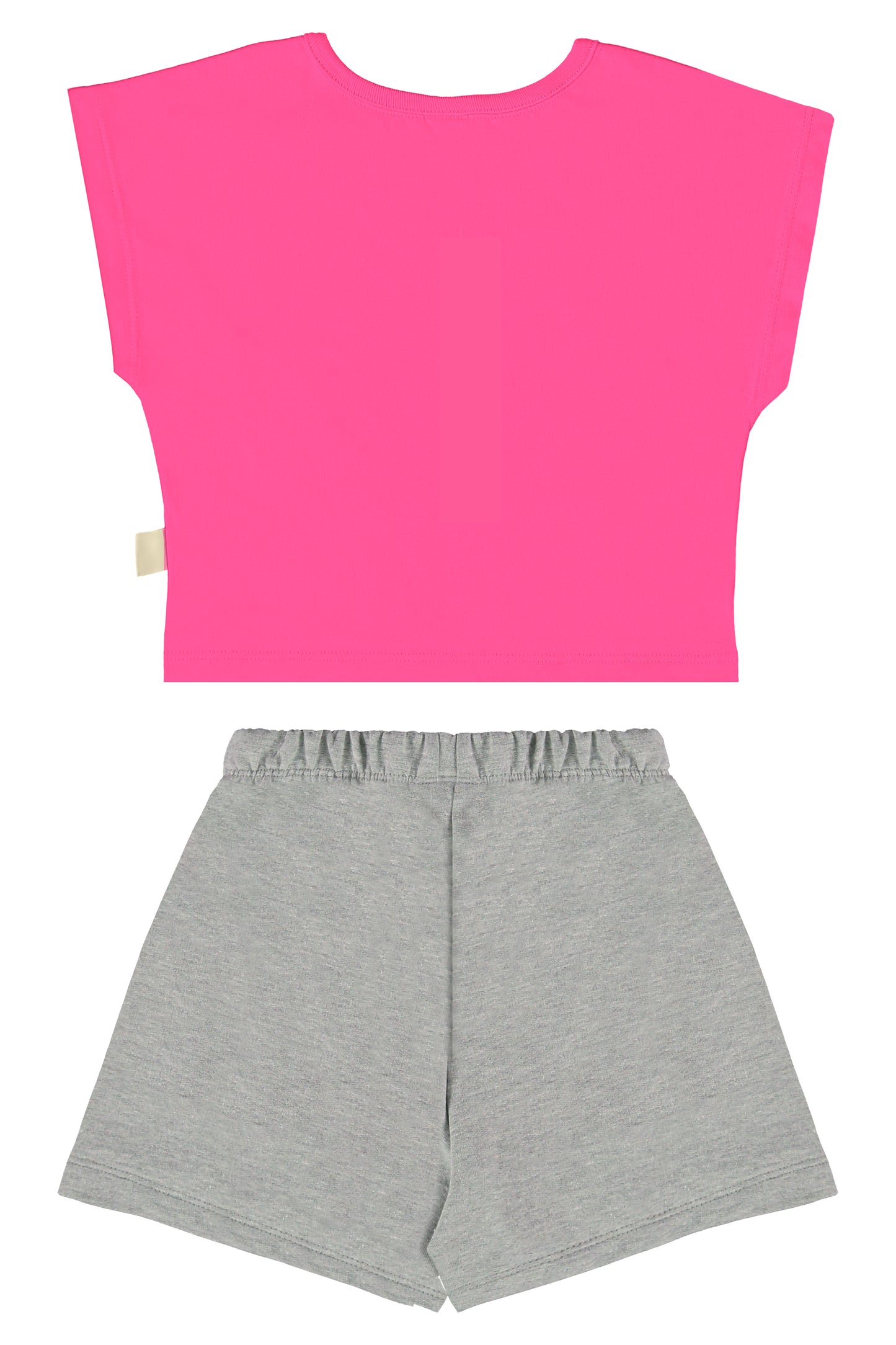 Conjunto blusa rosado short gris Bee loop 18034 - 072033