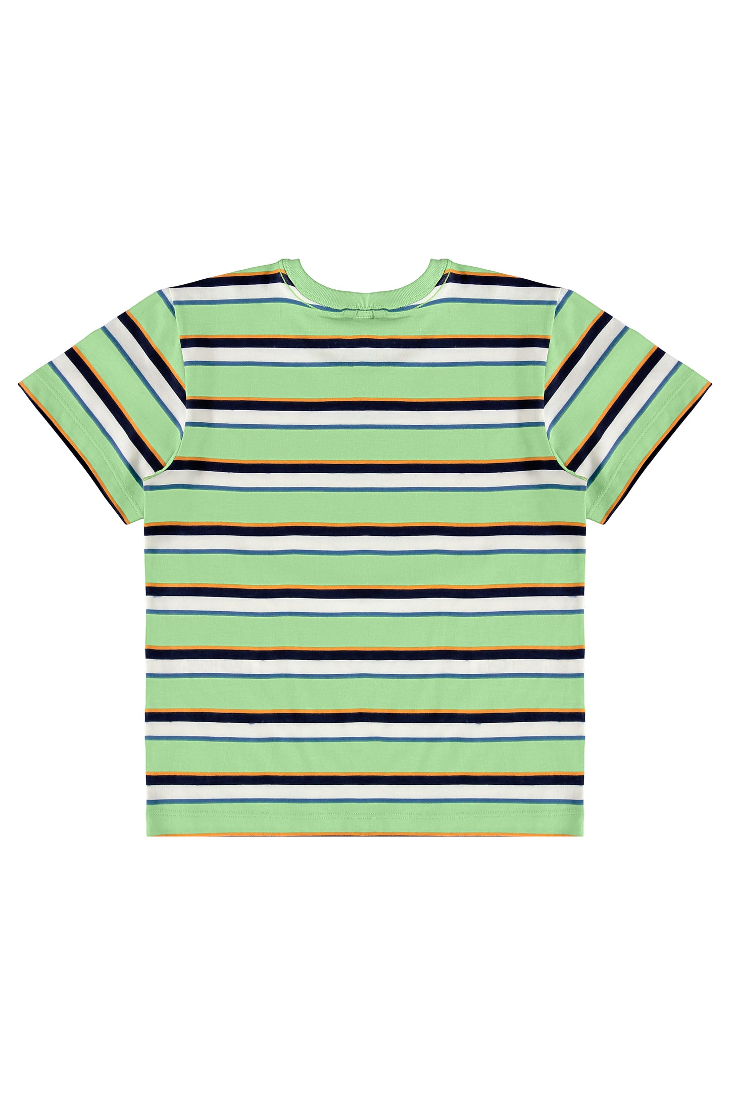 Conjunto camiseta verde rayada short azul Bee loop 18035 - LIS627