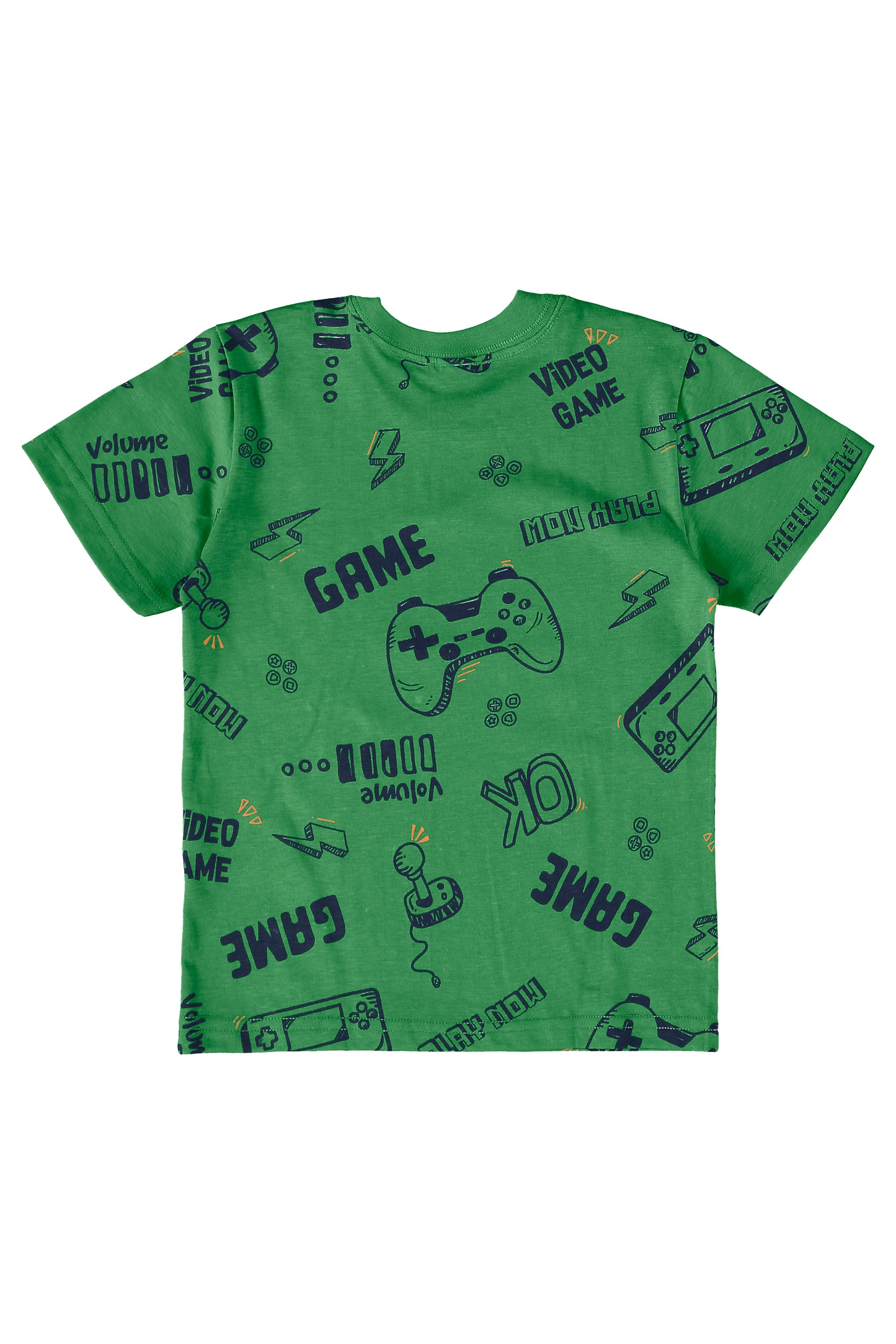 Conjunto camiseta verde short azul Bee loop 18040 - AB2162