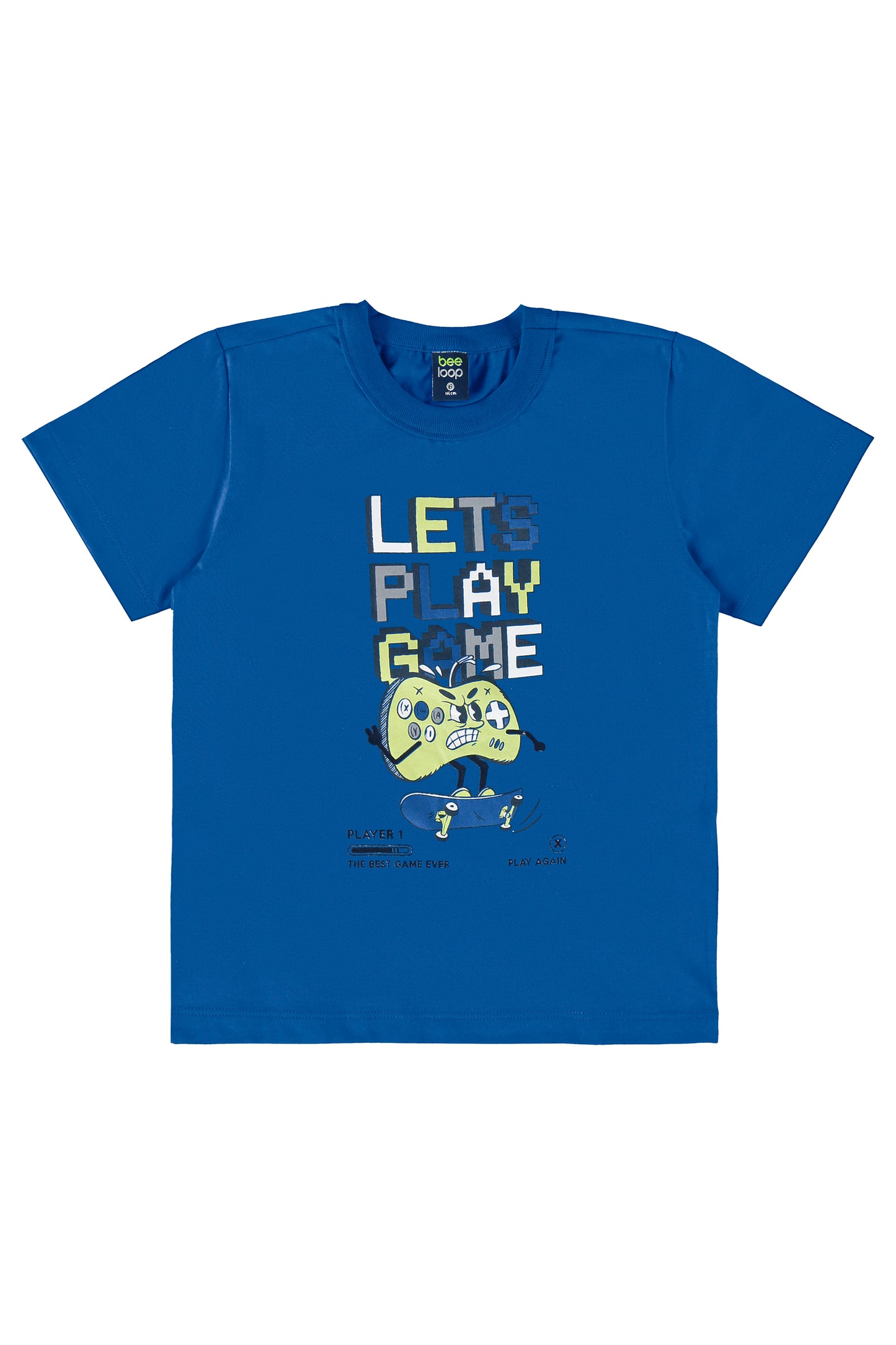 Set Conjunto camiseta azul short gris Bee loop 18043 - 194056