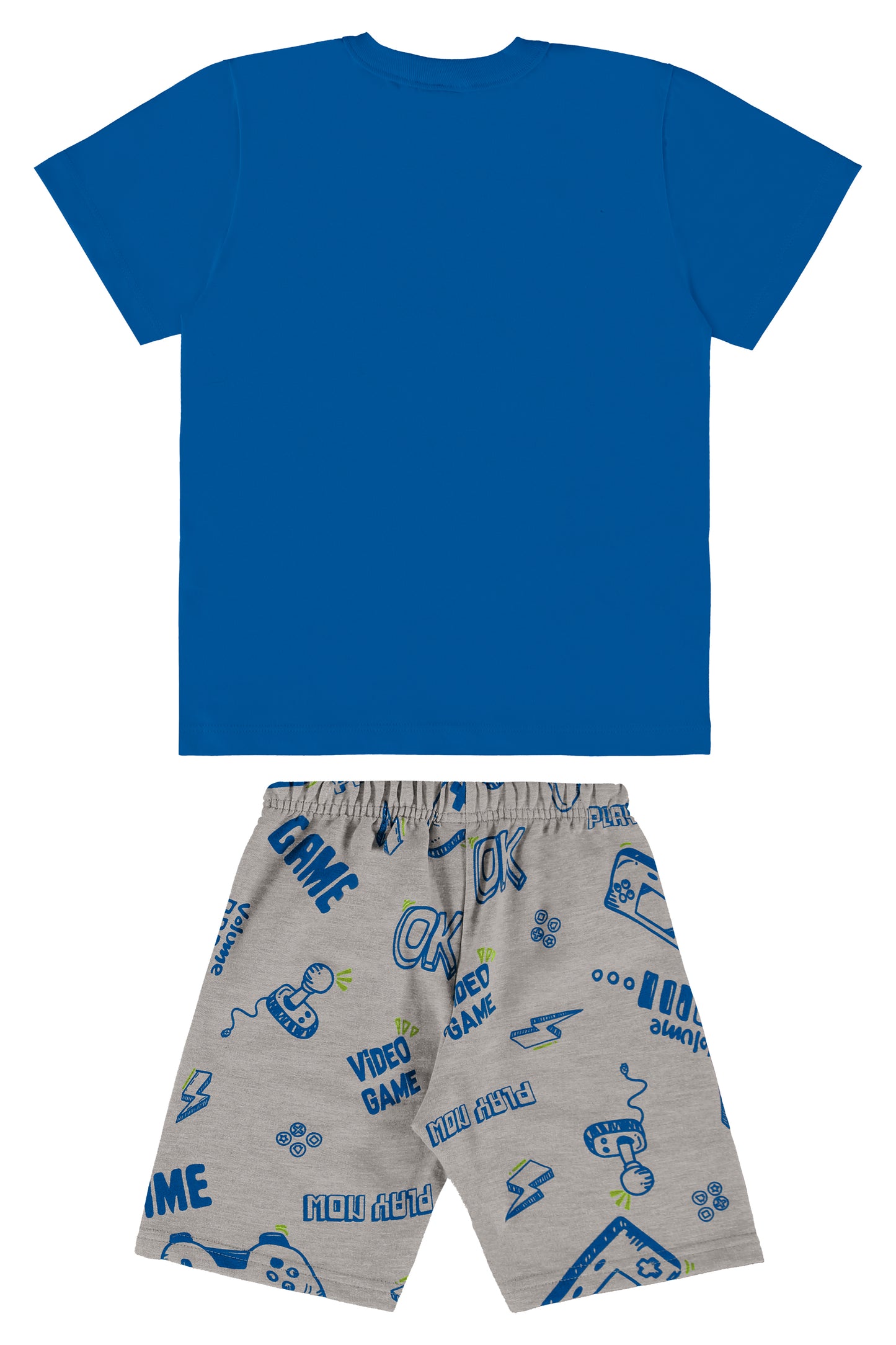 Set Conjunto camiseta azul short gris Bee loop 18043 - 194056