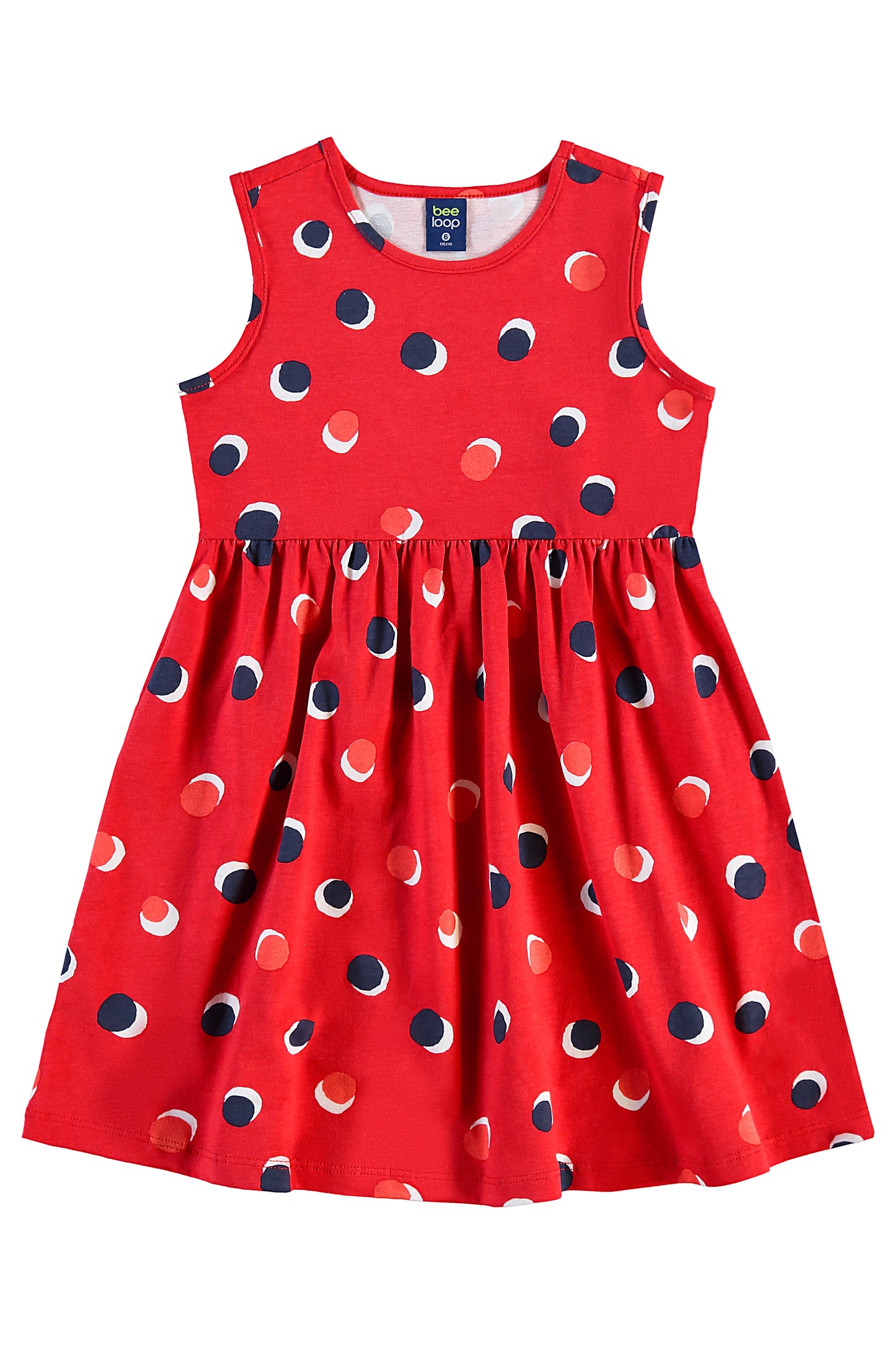 Vestido rojo niña Bee loop 18141-BOL199