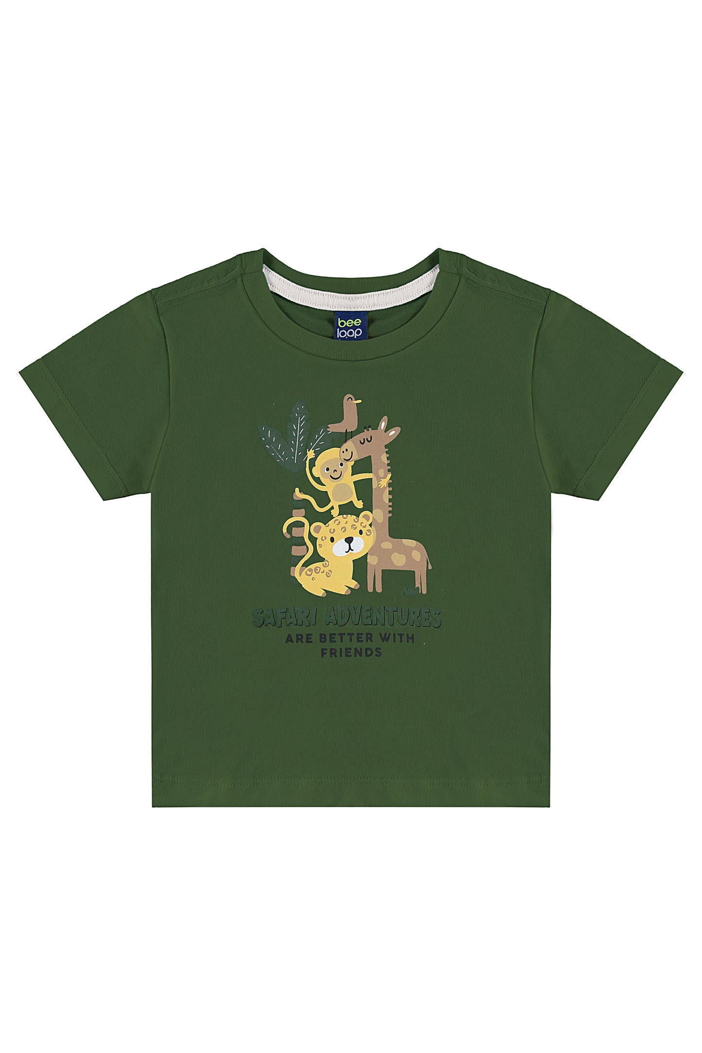 Set conjunto bebe y niño animales verde Bee loop 18150-180317