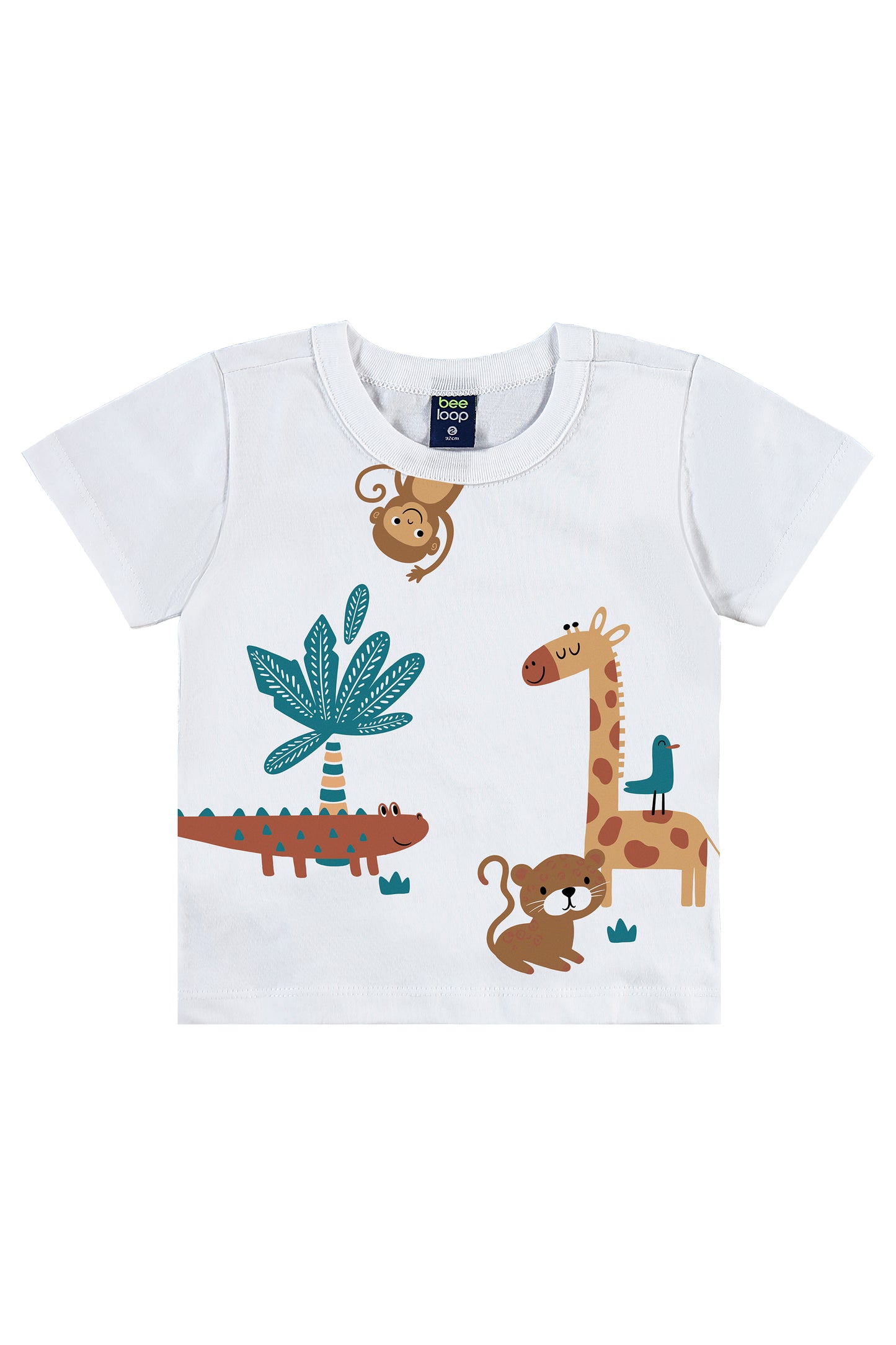 Set conjunto bebe y niño animales blanco Bee loop 18153-000101