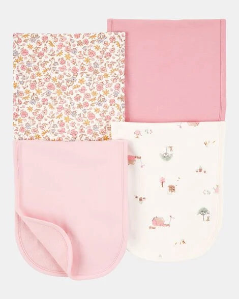 Set 4 saliveras bebe niña Carters 1S939410