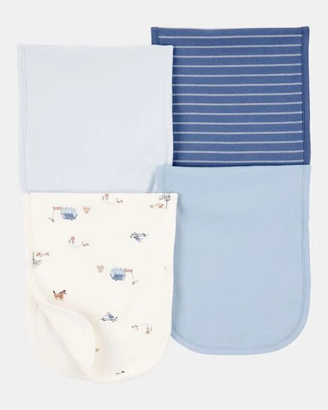 Set 4 piezas mantas saliveras bebe niño Carters 1S942510