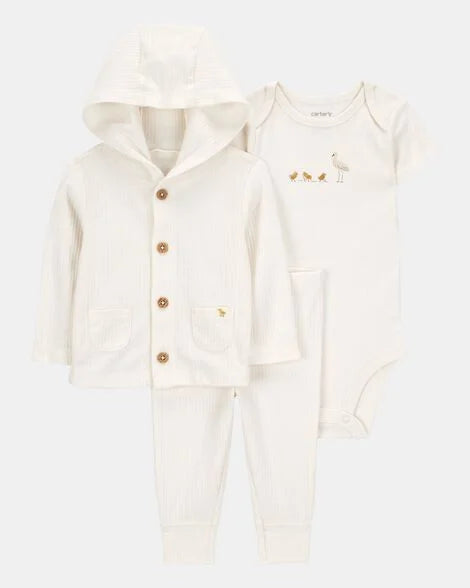 Set 3 piezas sueter mameluco pantalón bebe niño Carters 1S944710