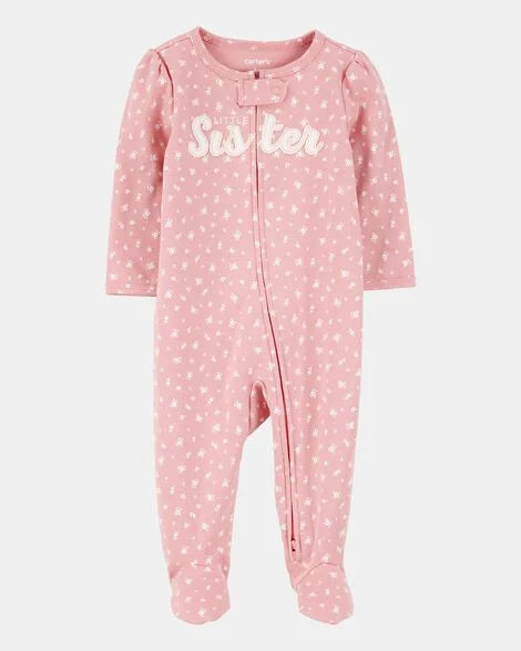 Pijama rosada bebe niña Carters 1S947210