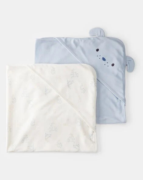 Set 2 sabanas cobija azul bebe niño Carters 1S962210