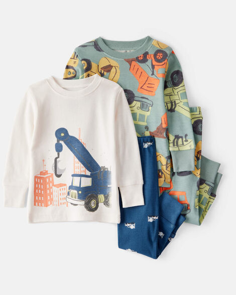 Set 2 pijamas carros construcción bebe niño Carters 1T535610