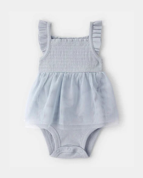 Vestido mameluco tutu azul bebe niña Carters 1U542810