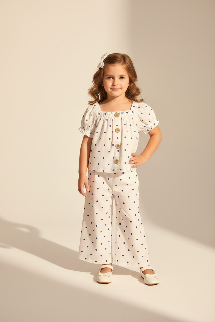 Set conjunto 2 piezas camisa pantalon blanco bebe niña Carters 1U547810