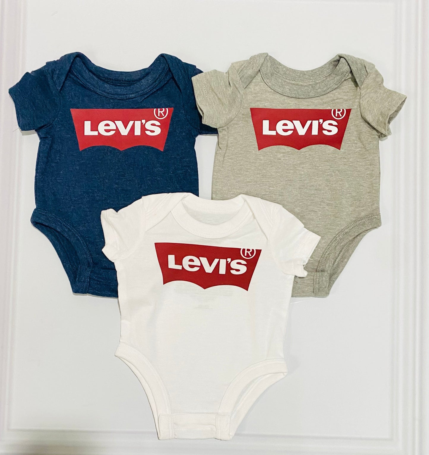 Set 2 piezas mamelucos levis bebé niño