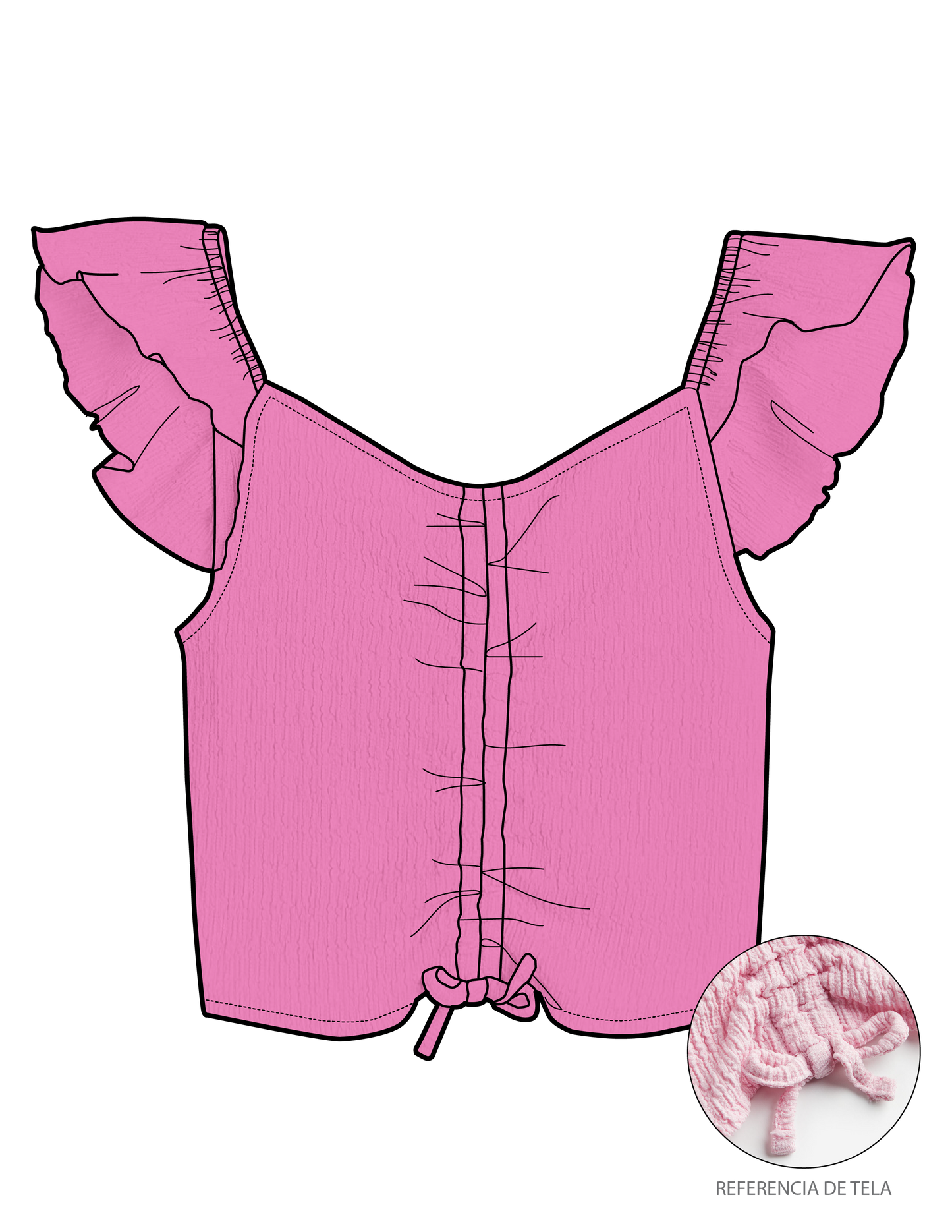 Camisa blusa Cute rosada vibes niña St Jacks 2030197601