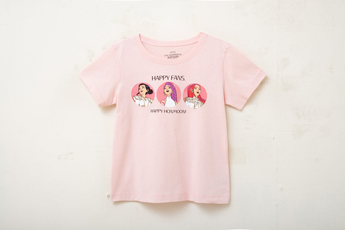 Camisa rosada Huntrix guerreras kpop niña St Jacks 2030223302