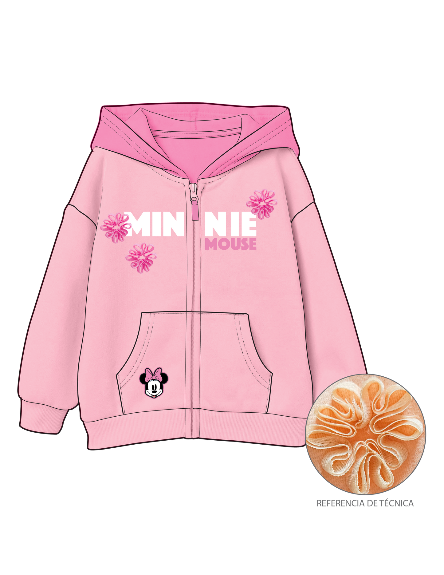 Sueter rosado sudadera minnie bloom niña St Jacks 2050023801