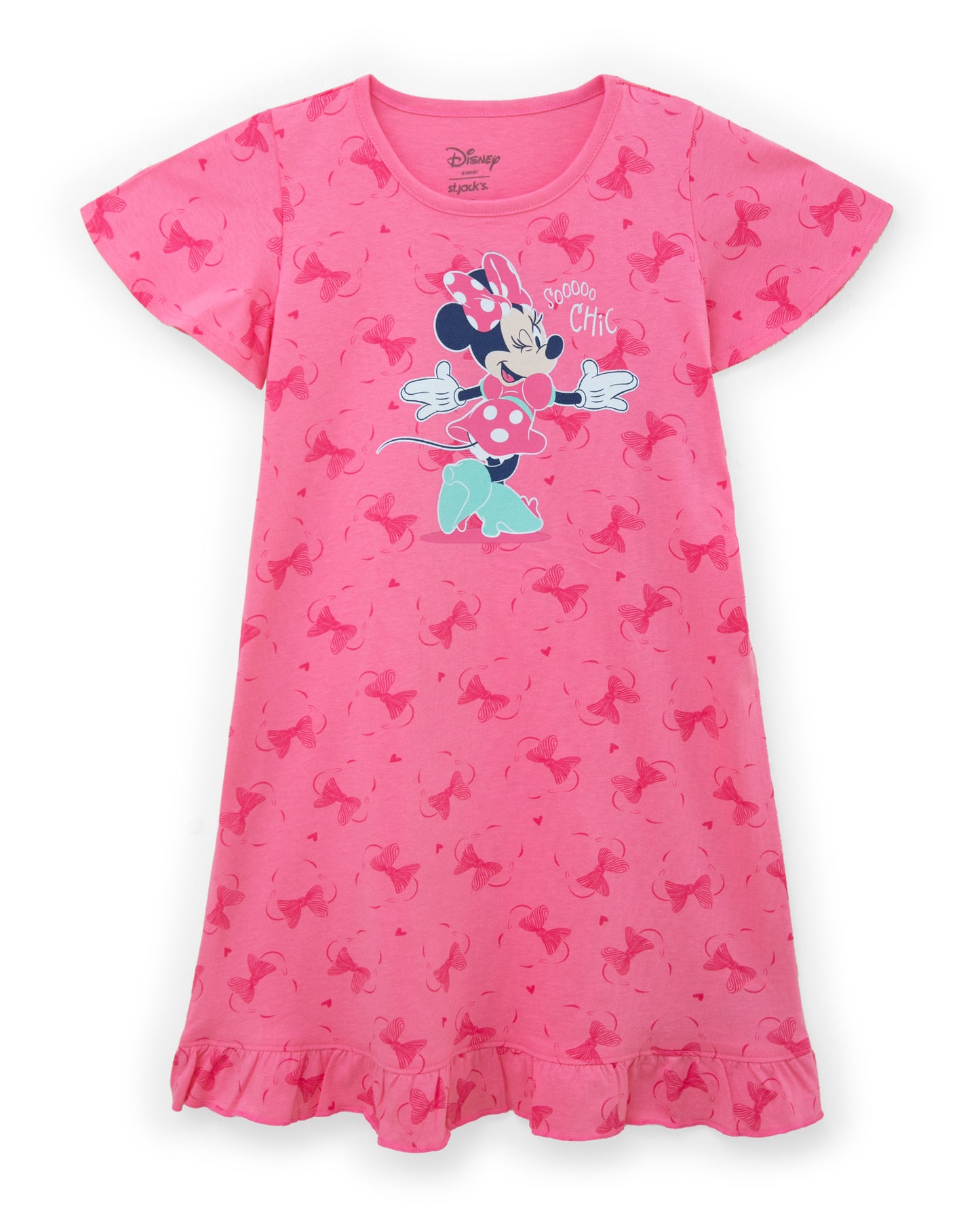 Vestido camison rosado niña Minnie St Jacks 2070035701