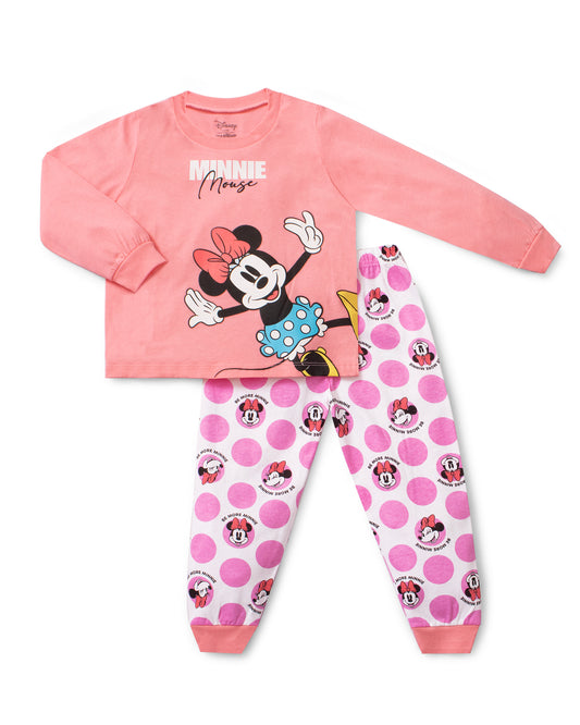 Pijama Disney Minnie Rosa Blanco Niña 2080179102 St Jacks